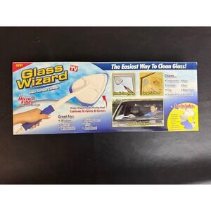 Glass Wizard Microfiber Glass Surface Cleaner Set As Seen On TV New In Box
